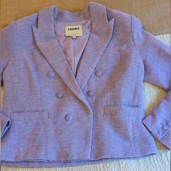 L'Agence Brooke Double-Breasted Crop Blazer - Picture 6 of 14